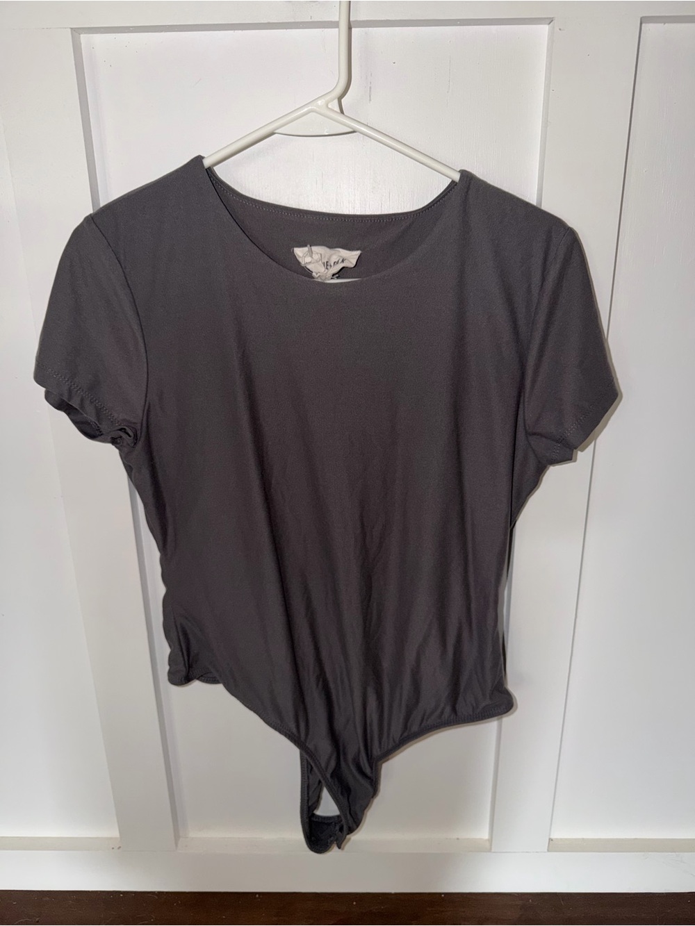 Olive & Oak Charcoal Short-Sleeve Bodysuit